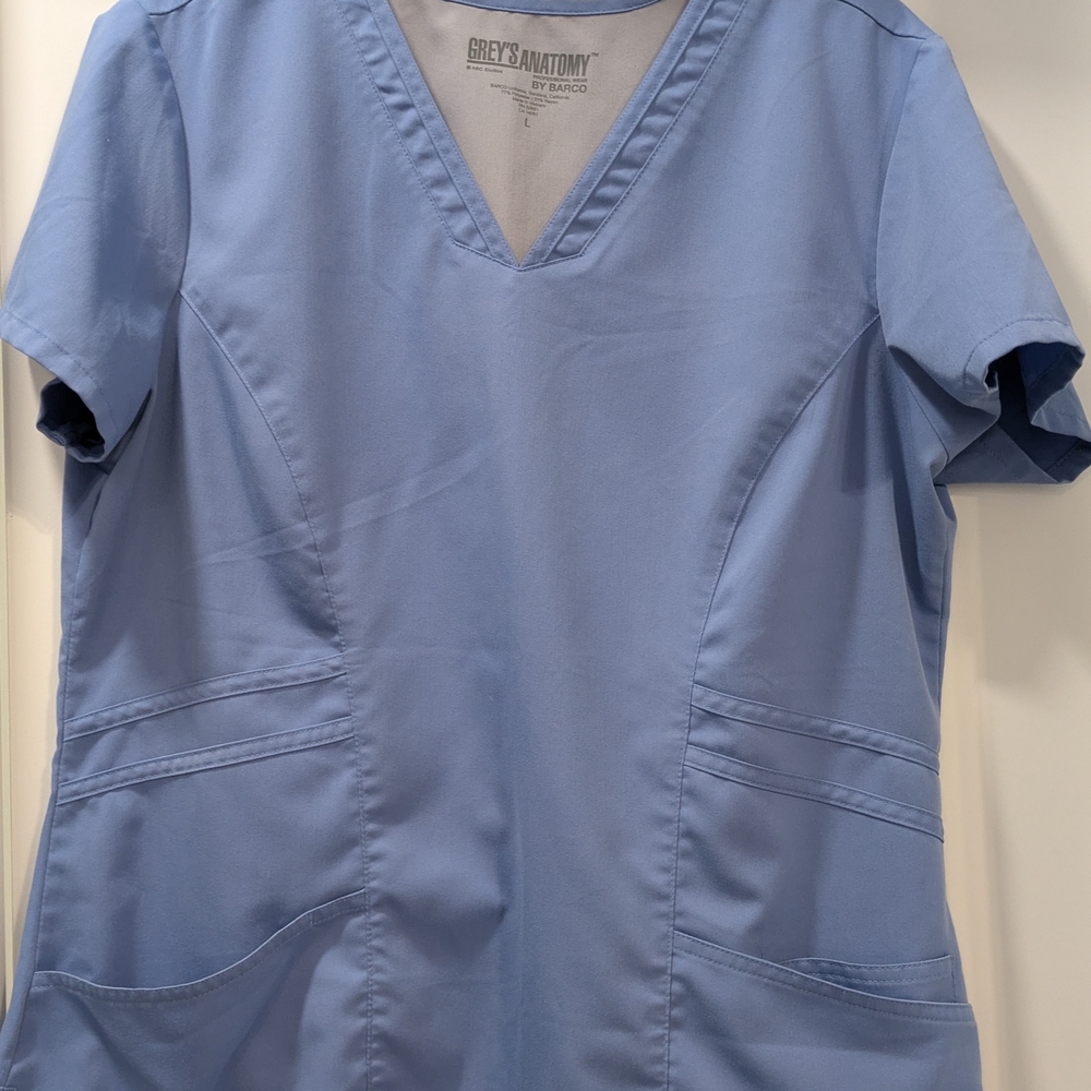 Grey's Anatomy Blue Scrub Top